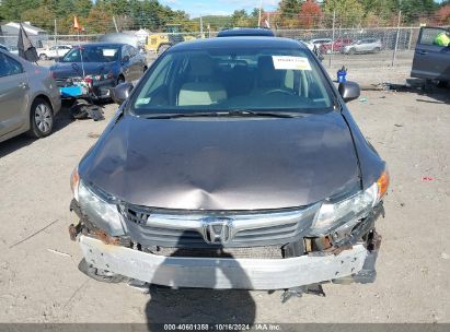 Lot #3037131197 2012 HONDA CIVIC LX