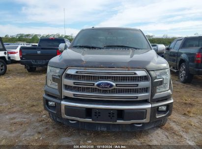 Lot #2991586779 2015 FORD F-150 PLATINUM