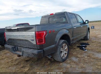 Lot #2991586779 2015 FORD F-150 PLATINUM