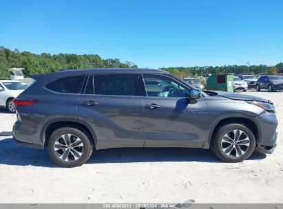 Lot #2995298960 2021 TOYOTA HIGHLANDER HYBRID XLE