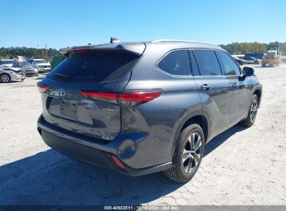 Lot #2995298960 2021 TOYOTA HIGHLANDER HYBRID XLE