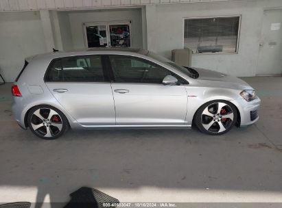 Lot #3037548114 2015 VOLKSWAGEN GOLF GTI 2.0T SE 4-DOOR