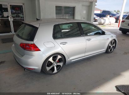 Lot #3037548114 2015 VOLKSWAGEN GOLF GTI 2.0T SE 4-DOOR