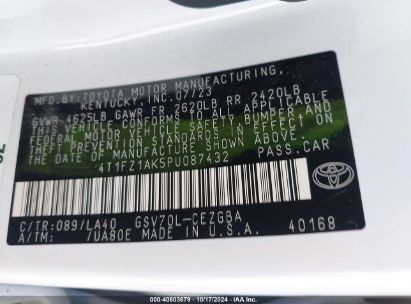 Lot #3025490496 2023 TOYOTA CAMRY XLE V6