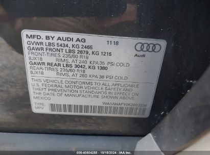 Lot #3035075895 2019 AUDI Q5 45 PREMIUM