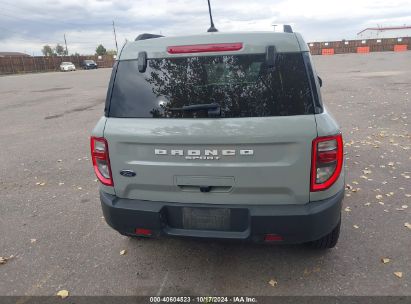 Lot #2991586859 2022 FORD BRONCO SPORT BIG BEND