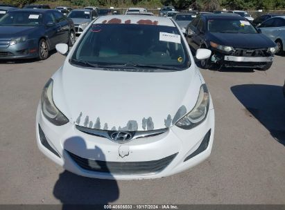 Lot #3042560862 2015 HYUNDAI ELANTRA SE