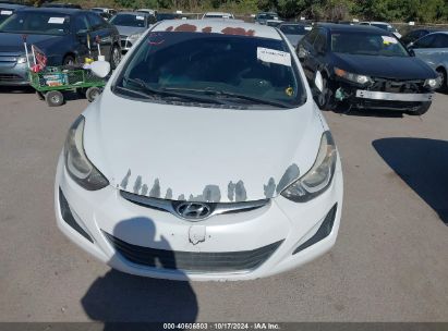 Lot #3042560862 2015 HYUNDAI ELANTRA SE