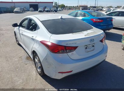 Lot #3042560862 2015 HYUNDAI ELANTRA SE