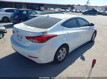 Lot #3042560862 2015 HYUNDAI ELANTRA SE