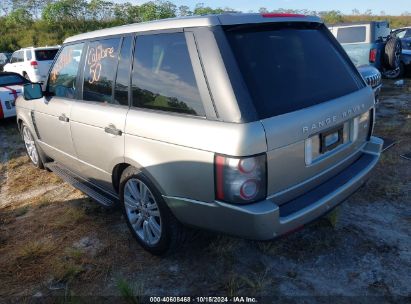 Lot #2995282551 2011 LAND ROVER RANGE ROVER HSE