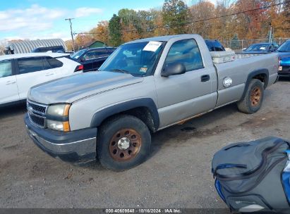 Lot #3035076134 2006 CHEVROLET SILVERADO 1500 WORK TRUCK