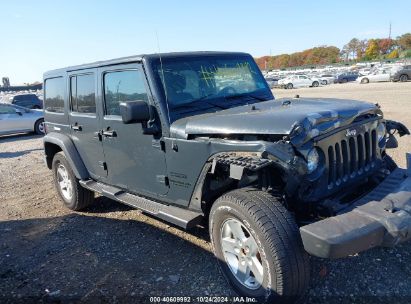 Lot #2995298862 2016 JEEP WRANGLER UNLIMITED SPORT