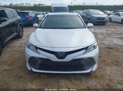 Lot #2992824229 2020 TOYOTA CAMRY XLE HYBRID