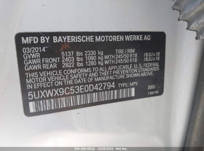 Lot #2995298739 2014 BMW X3 XDRIVE28I