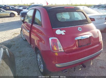 Lot #2997775295 2013 FIAT 500C LOUNGE