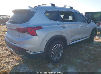 Lot #2992823915 2022 HYUNDAI SANTA FE HYBRID SEL PREMIUM