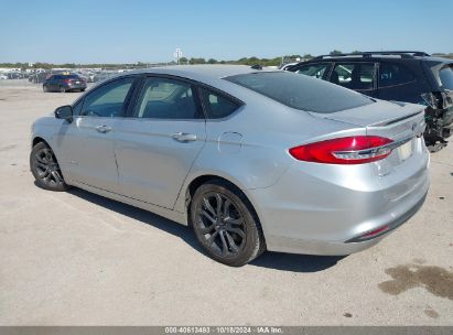 Lot #3053064405 2018 FORD FUSION HYBRID SE