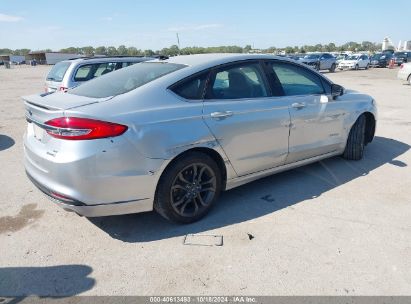 Lot #3053064405 2018 FORD FUSION HYBRID SE