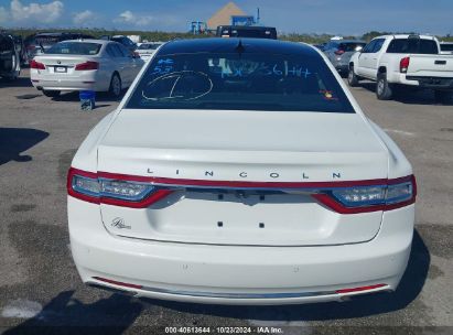 Lot #2995298776 2020 LINCOLN CONTINENTAL RESERVE