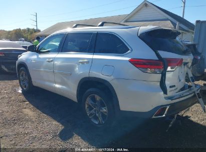 Lot #3005349272 2019 TOYOTA HIGHLANDER HYBRID LIMITED PLATINUM