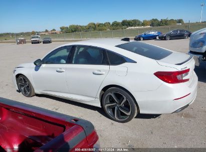 Lot #3035086270 2022 HONDA ACCORD SPORT