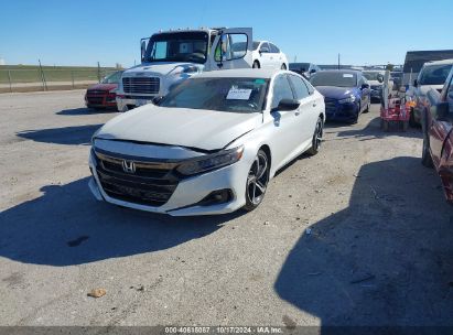 Lot #3035086270 2022 HONDA ACCORD SPORT