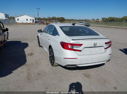 Lot #3035086270 2022 HONDA ACCORD SPORT