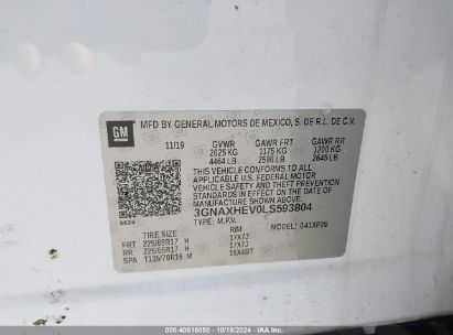 Lot #2990348477 2020 CHEVROLET EQUINOX FWD LS