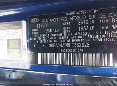 Lot #2995298847 2020 KIA RIO S