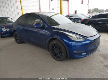 Lot #2992814541 2021 TESLA MODEL Y LONG RANGE DUAL MOTOR ALL-WHEEL DRIVE