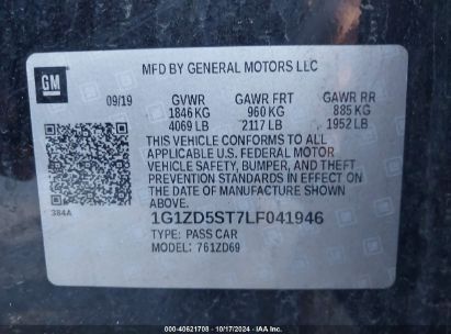 Lot #2992823783 2020 CHEVROLET MALIBU FWD LT