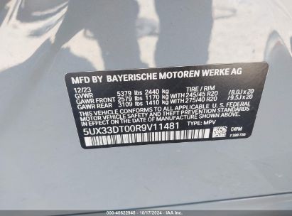 Lot #3051089763 2024 BMW X4 XDRIVE30I