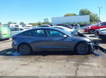 Lot #3002837355 2022 TESLA MODEL 3 LONG RANGE DUAL MOTOR ALL-WHEEL DRIVE