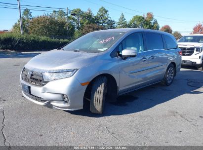 Lot #2992823309 2022 HONDA ODYSSEY EX-L