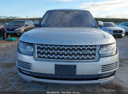 Lot #2995298453 2015 LAND ROVER RANGE ROVER 3.0L V6 SUPERCHARGED HSE