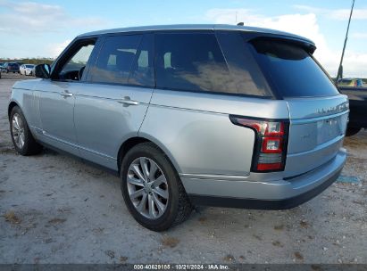 Lot #2995298453 2015 LAND ROVER RANGE ROVER 3.0L V6 SUPERCHARGED HSE