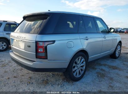 Lot #2995298453 2015 LAND ROVER RANGE ROVER 3.0L V6 SUPERCHARGED HSE