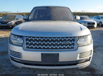 Lot #2995298453 2015 LAND ROVER RANGE ROVER 3.0L V6 SUPERCHARGED HSE