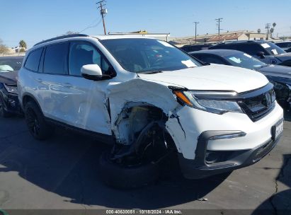 Lot #2995301024 2021 HONDA PILOT AWD BLACK EDITION