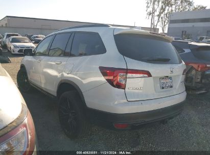 Lot #2995301024 2021 HONDA PILOT AWD BLACK EDITION