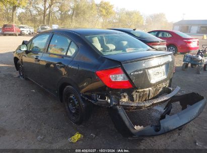 Lot #3056070613 2012 HONDA CIVIC SDN LX