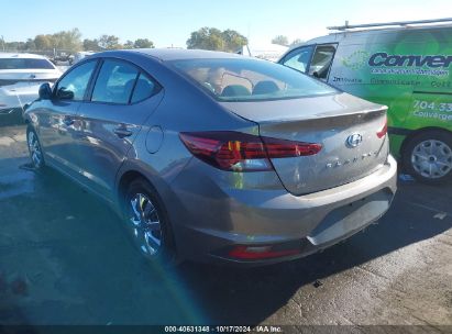 Lot #2992823260 2020 HYUNDAI ELANTRA SE