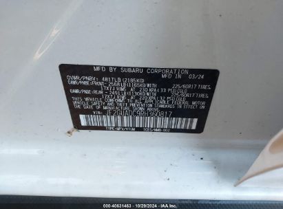 Lot #2992823259 2024 SUBARU CROSSTREK PREMIUM