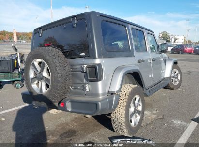 Lot #2992823245 2020 JEEP WRANGLER UNLIMITED SAHARA 4X4