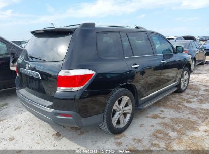 Lot #3052076603 2012 TOYOTA HIGHLANDER LIMITED V6