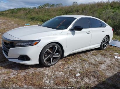 Lot #2992823561 2022 HONDA ACCORD SPORT SPECIAL EDITION