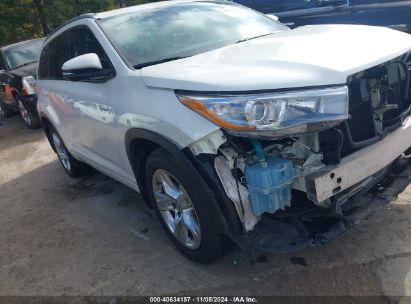 Lot #3005348906 2015 TOYOTA HIGHLANDER HYBRID LIMITED PLATINUM V6