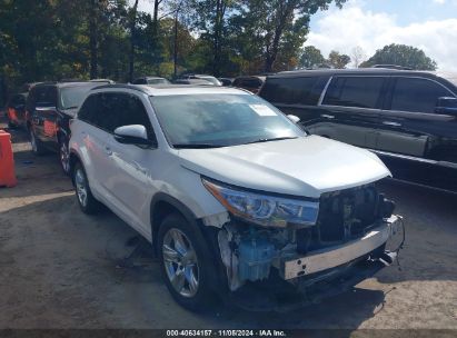 Lot #3005348906 2015 TOYOTA HIGHLANDER HYBRID LIMITED PLATINUM V6