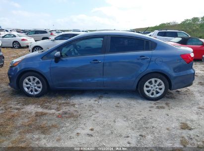 Lot #2992823531 2016 KIA RIO LX